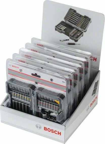 Bosch Professional Bitset/Steckschlüsselsatz inkl. Werkzeugbox, 43-tlg.