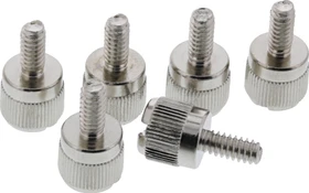 InLine Rändelschrauben für Gehäuse, silber, 6er-Pack