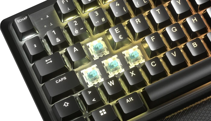 Corsair Gaming K70 PRO TKL Magnetic-Mechanical, schwarz, Corsair MGX Hyperdrive, USB, FR