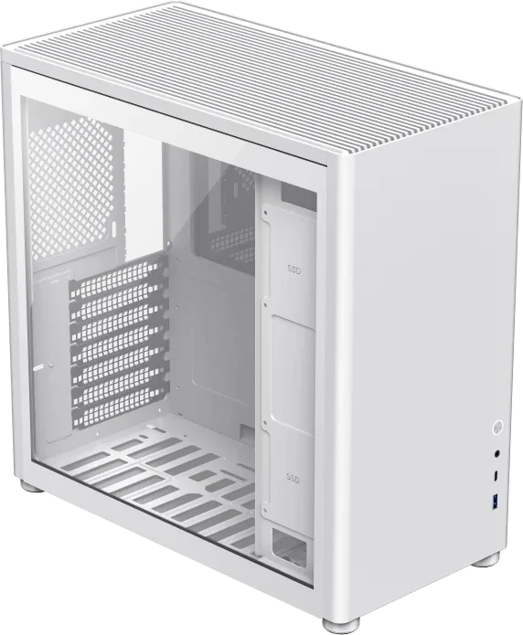 GameMax Spark Pro Full White, Glasfenster