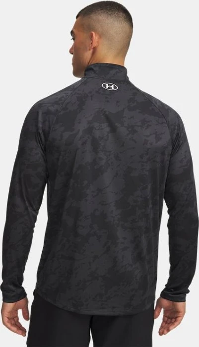 Under Armour Tech 2.0 Half Zip Funktionsshirt langarm schwarz/weiß (Herren)