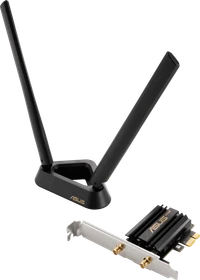 ASUS PCE-AXE59BT, AXE5400, 2.4GHz/5GHz/6GHz WLAN, Bluetooth 5.2 LE, PCIe x1
