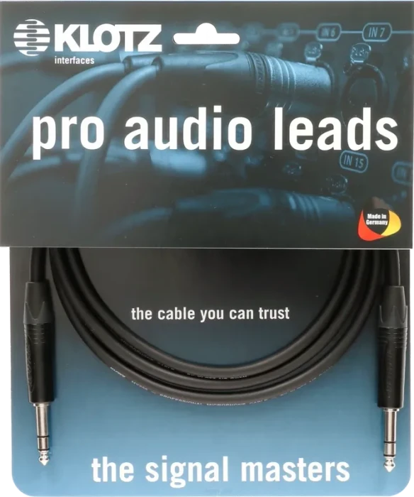 Klotz Audio Leads TRS Neutrik 5.0m