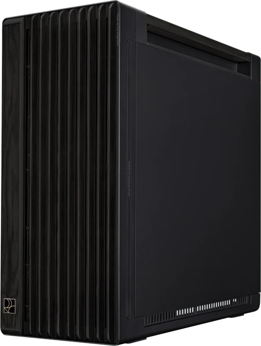 ASUS ProArt PA602 Wood Edition, schwarz/braun, Tempered Glass Panel, Glasfenster