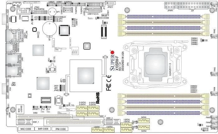 Supermicro X10SRW-F, bulk (Intel 2011-3)