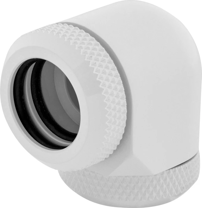 Corsair Hydro X Series XF Hardline, OD Fitting 90° 14mm, weiß, 2er-Pack