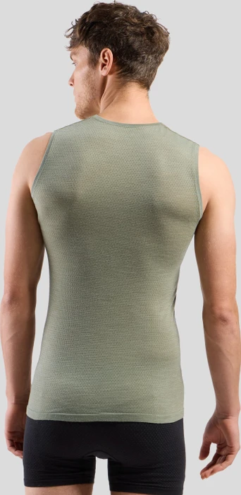 Odlo Performance Wool 140 Seamless Funktionsshirt ärmellos vetiver (Herren)