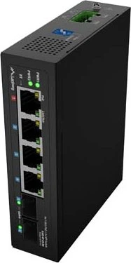 Lanberg ILGE Railmount Switch, 4x RJ-45, 2x SFP, 90W PoE++