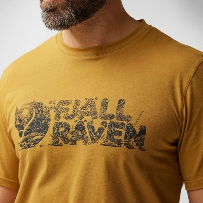 Fjällräven Lush Logo Funktionsshirt kurzarm acorn (Herren)