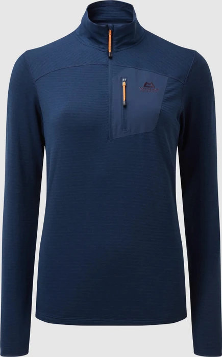 Mountain Equipment Lumiko Zip Funktionsshirt langarm medieval blue (Damen)