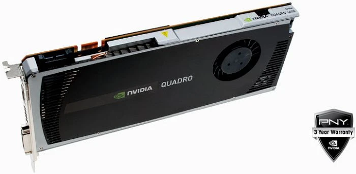 PNY Quadro 4000 Mac Edition, 1.75GB GDDR5, DVI, S-Video, DP