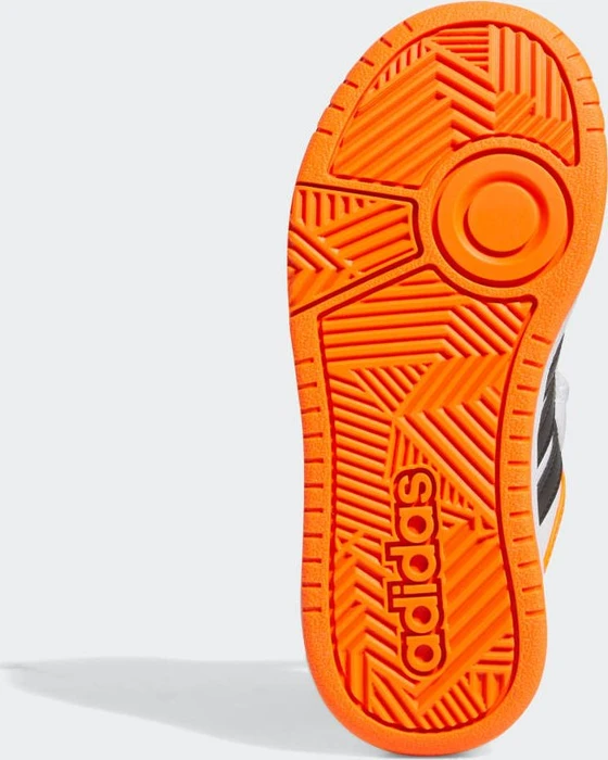 adidas Hoops cloud white/core black/impact orange (Junior)