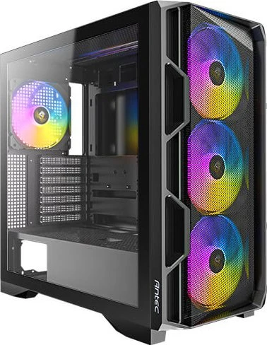 Antec AX1000 ARGB, schwarz, Glasfenster