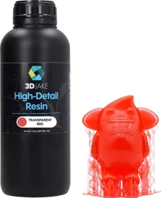 3DJake 8K High-Detail Resin Transparent Rot, 1.00kg