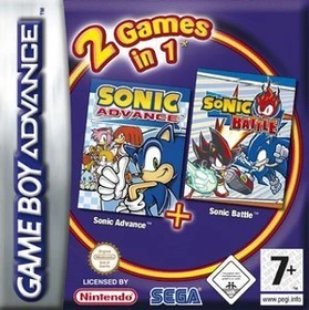 2 Games in 1 - Sonic Advance & Sonic Battle (GBA)