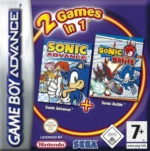 2 Games in 1 - Sonic Advance & Sonic Battle (GBA)