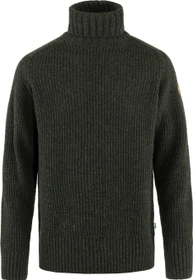 Fjällräven Övik Roller Neck Strickpullover dark olive (Herren)