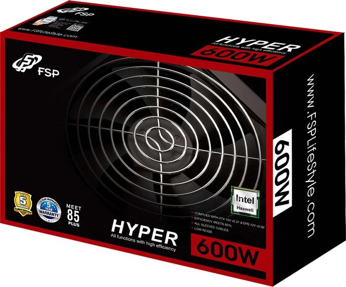 FSP Hyper S 600W, ATX 2.31