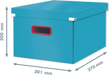 Leitz Click & Store Cosy Aufbewahrungsbox mittel, A4, blau