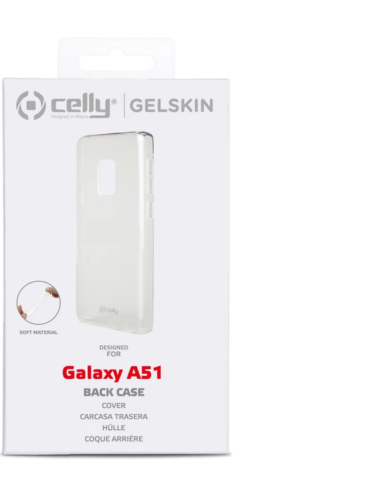 Celly Gelskin für Samsung Galaxy A51 transparent