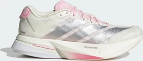 adidas Adizero Boston 13 core white/silver metallic/clear pink (Damen)