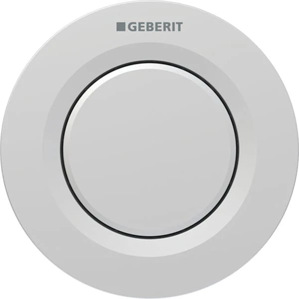 Geberit Typ 01 Fernbetätigung pneumatisch, für 1-Mengen-Spülung, UP-Drücker, chrom matt/easy-to-clean-beschichtet