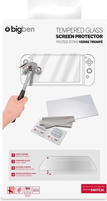 BigBen Tempered Glass Screen Protector Bildschirmschutzfolie (Switch)