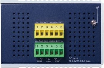 Planet IGS-5225 Industrial Railmount Gigabit Managed Switch, 8x RJ-45, 2x SFP+, 2x SFP, 240W PoE+