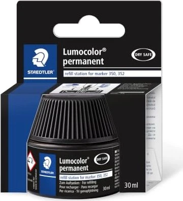Staedtler Lumocolor 488 50 Permanentmarker Nachfüllstation 30ml, schwarz