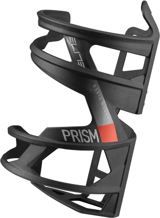 Elite Prism Carbon Left Flaschenhalter mat/red graphic