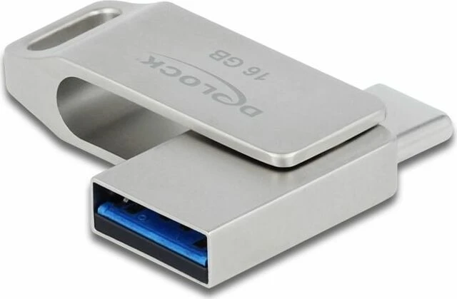 DeLOCK SuperSpeed USB Stick 16GB, USB-A + USB-C, USB 3.2 Gen 1×1