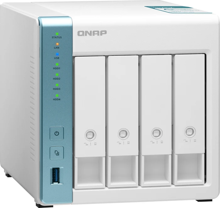 QNAP Turbo Station TS-431K 8TB, 1GB RAM, 2x RJ-45 1000Base-T, 3x USB-A 3.0