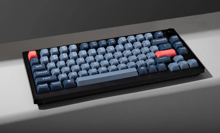 Keychron V1 Max, Carbon Black, LEDs RGB, hot-swap, Gateron Jupiter BANANA, USB/Bluetooth, DE