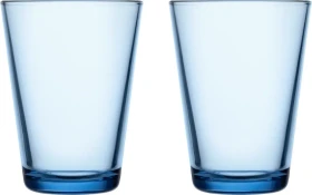 Iittala Kartio Trinkglas 400ml aqua, 2 Stück