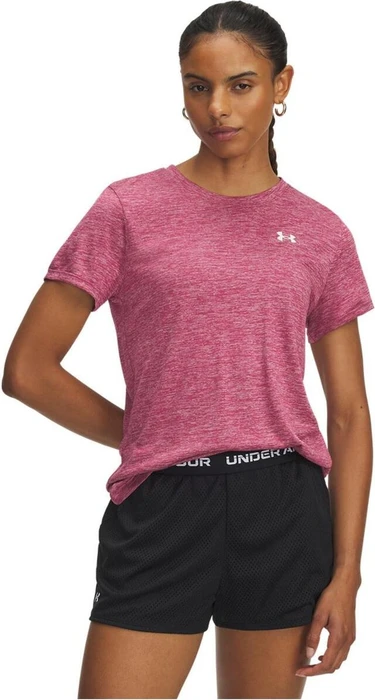 Under Armour Tech Twist Funktionsshirt kurzarm fuchsia dusk/white (Damen)
