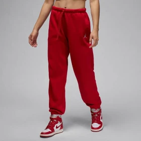 Nike Jordan Brooklyn Fleece Trainingshose lang gym red/white (Damen)