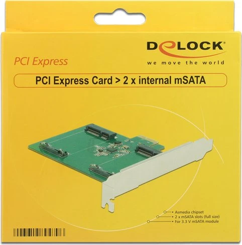 DeLOCK PCIe -> 2x mSATA