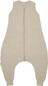 Meyco Pre-Washed Musselin Jumper Schlafsack Gr.80, 2TOG, 9-18M sand