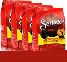Douwe Egberts Senseo Klassisch Kaffeepads, 192 Stück (4x 48 Stück)