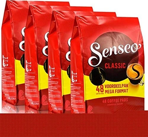 Douwe Egberts Senseo Klassisch Kaffeepads, 192 Stück (4x 48 Stück)