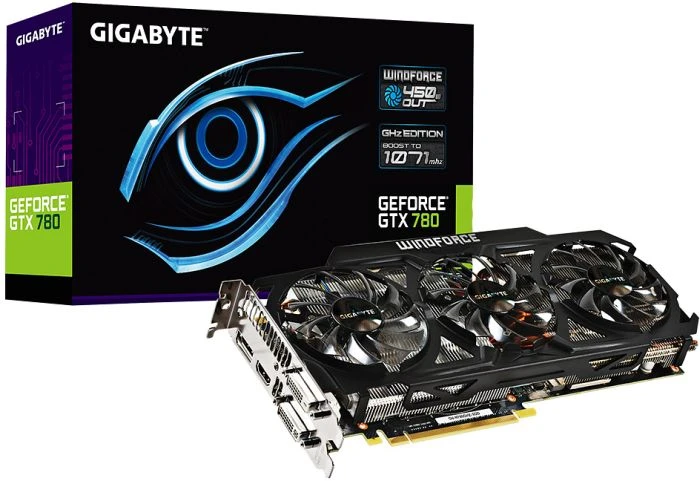 GIGABYTE GeForce GTX 780 GHz Edition Windforce 3X, 3GB GDDR5, 2x DVI, HDMI, DP