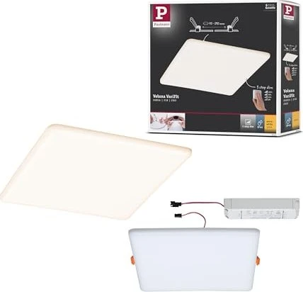 Paulmann Veluna VariFit Einbaupanel eckig 21W satin