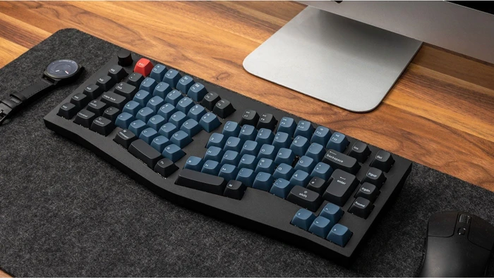 Keychron Q10 Alice, 75% Layout, LEDs RGB, Carbon Black, Gateron G Pro BROWN, USB & USB-A, DE