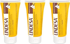 Lindesa Professional Hautschutz- und Pflegecreme parfümiert mit Bienenwachs, 300ml (3x 100ml)