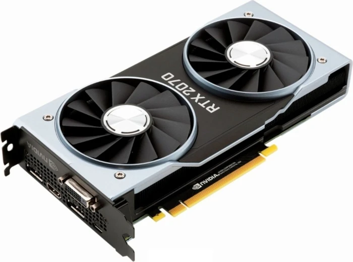 NVIDIA GeForce RTX 2070 Founders Edition, 8GB GDDR6, DVI, HDMI, USB-C, 2x DP