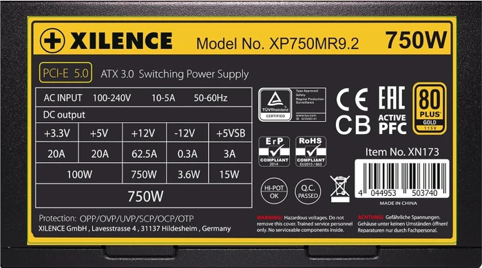 Xilence Performance X+ Modular XP750MR9.2 750W, ATX 3.0