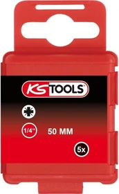 KS Tools Classic Pozidriv Bit 1/4", PZ2x50mm, 5 Stück