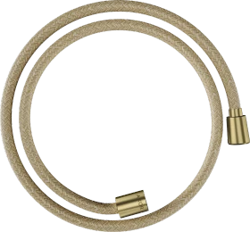 Hansgrohe AXOR ShowerSolutions Textilbrauseschlauch 1.25m mit konischer und zylindrischer Mutter brushed brass