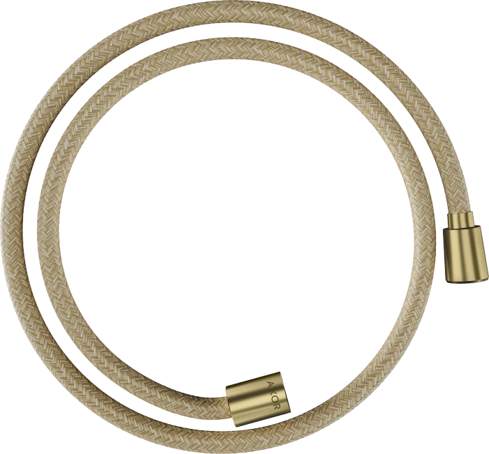 Hansgrohe AXOR ShowerSolutions Textilbrauseschlauch 1.25m mit konischer und zylindrischer Mutter brushed brass