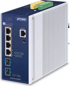 Planet IGS-6325 Industrial Railmount 2.5G Managed Switch, 4x RJ-45, 2x SFP+, 240W PoE++ (IGS-6325-4UP2X)
